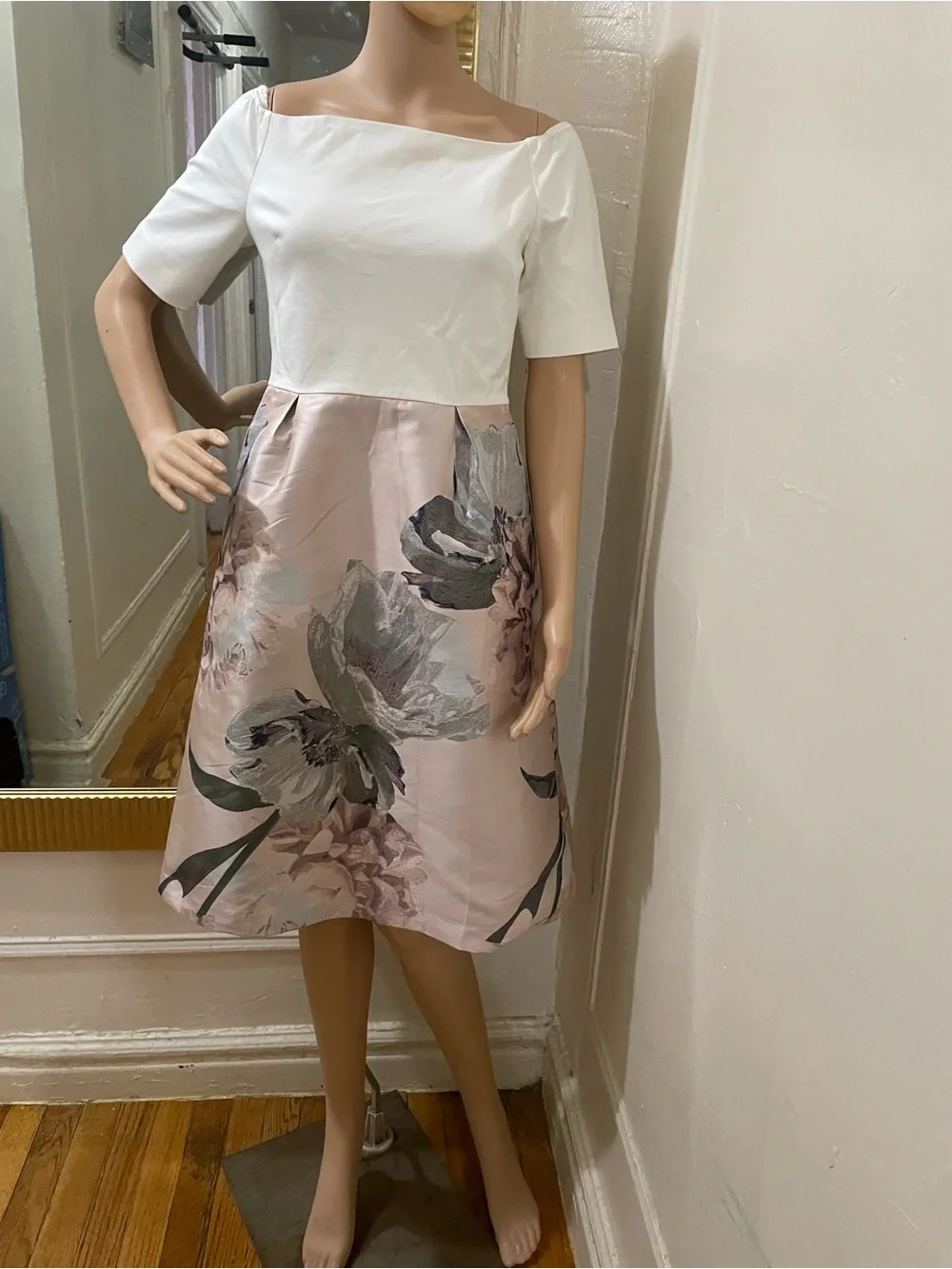 Ted Baker Blush Pink and Ivory Satin Lined Piece